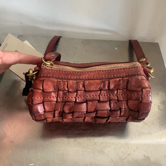 Red Woven Leather Campomaggi Purse